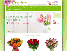 Tablet Screenshot of flores4you.com